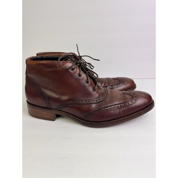 Cole Haan Liam Chukka II Wingtip Leather Ankle Boots Brown Men’s 9.5 C11053 main image 7